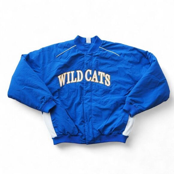 Russell Vintage University of Kentucky Wildcats Bomber Jacket Blue Men's XL